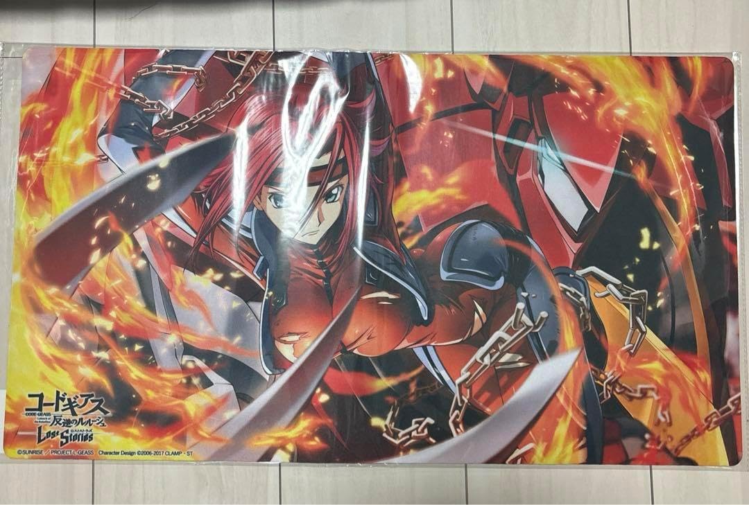 ラバーデスクマット　コードギアス　ロストストーリーズ　カレン　ツキナギ ラバーデスクマット コードギアス ロストストーリーズ カレン